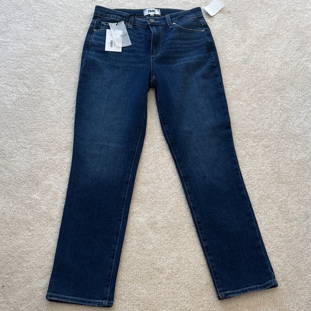 PAIGE Hoxton Slim Dark Indigo Straight Leg Women's Jeans